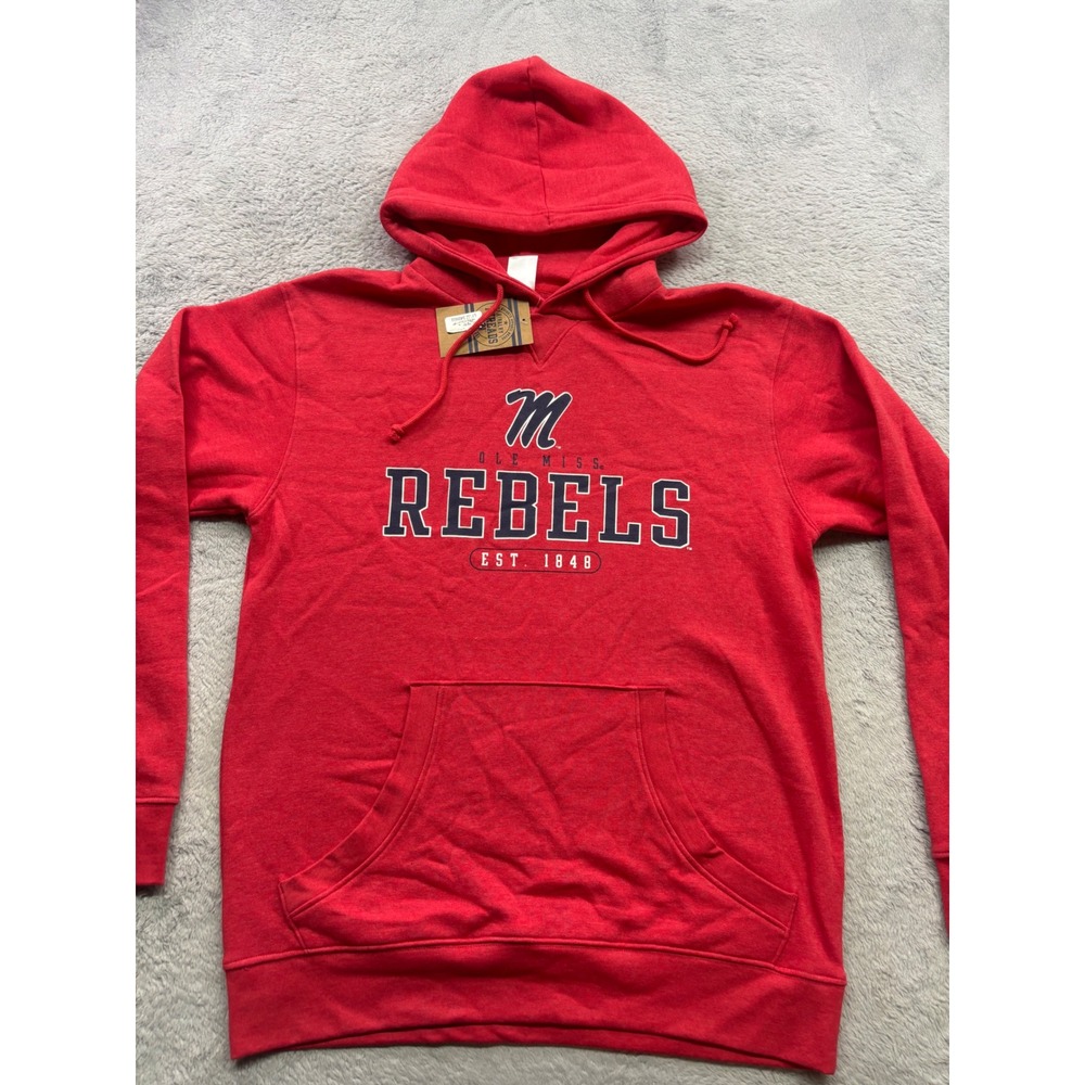 Rivalry Threads Ole Miss Rebels Hoodie Red Mens Medium NWT NCAA Pullover